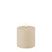 Deluxe Homeart Dust Sand Outdoor Real Flame LED Candle Ø 10x10 cm