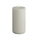Deluxe Homeart Sand Solid Stripe Candle 8 * 15 cm Real Flame