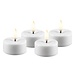 Deluxe Homeart Cream LED Tealights  Ø3,5x4cm 4 pcs