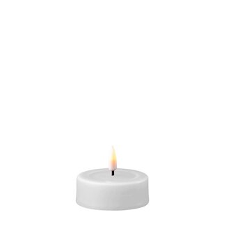 Deluxe Homeart White LED Tealights groot Ø6,1cmx4,5cm 2 pcs