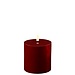 Deluxe Homeart Bourgogne Red Real Flame LED Candle Ø10x10cm