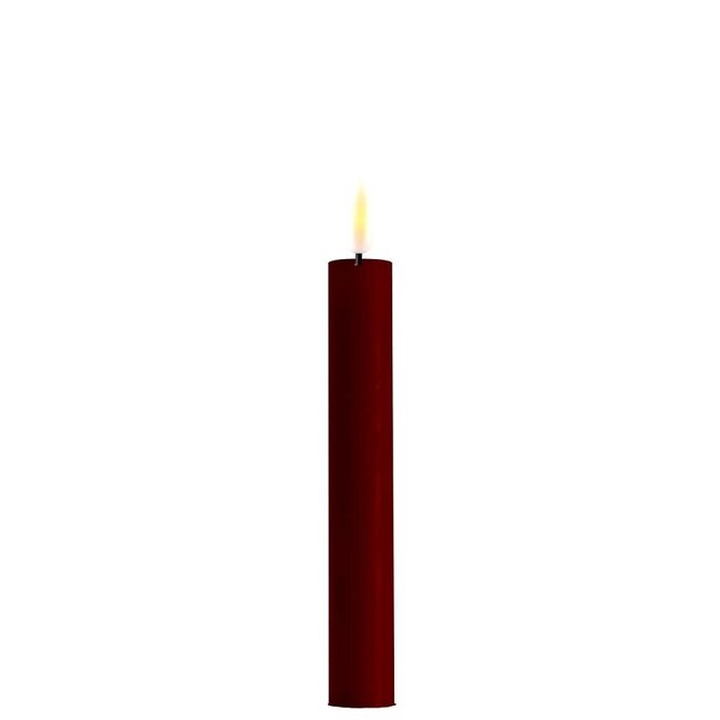 Deluxe Homeart Bourgogne Red LED Dinner Candle Ø 2,2x15 cm (2 stuks)