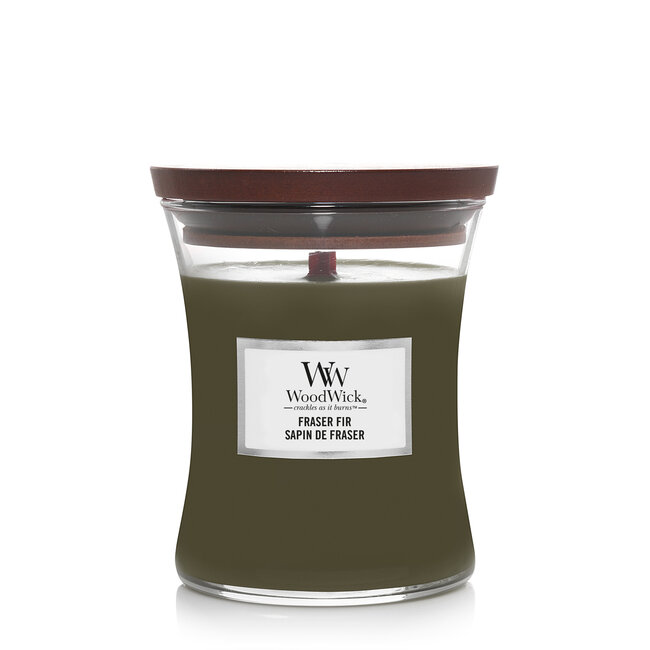 Woodwick Frasier Fir Medium Candle WoodWick© 60h.