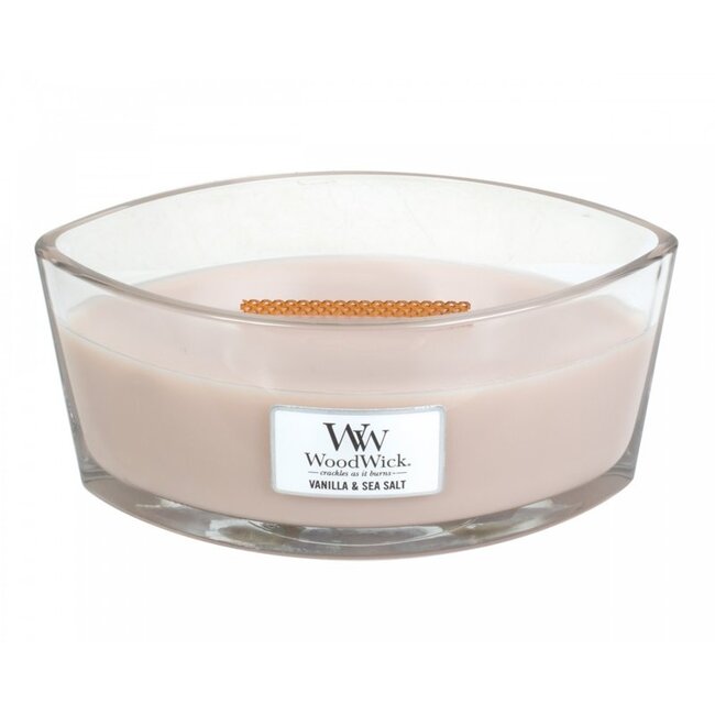 Woodwick Vanilla & Sea Salt Ellipse WoodWick® HearthWick Flame© 50h