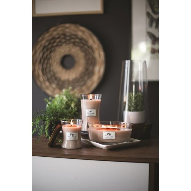 Woodwick Vanilla & Sea Salt Ellipse WoodWick® HearthWick Flame© 50h