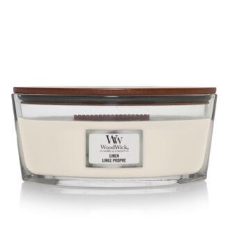 Woodwick Linen Ellipse WoodWick® HearthWick Flame© 50h