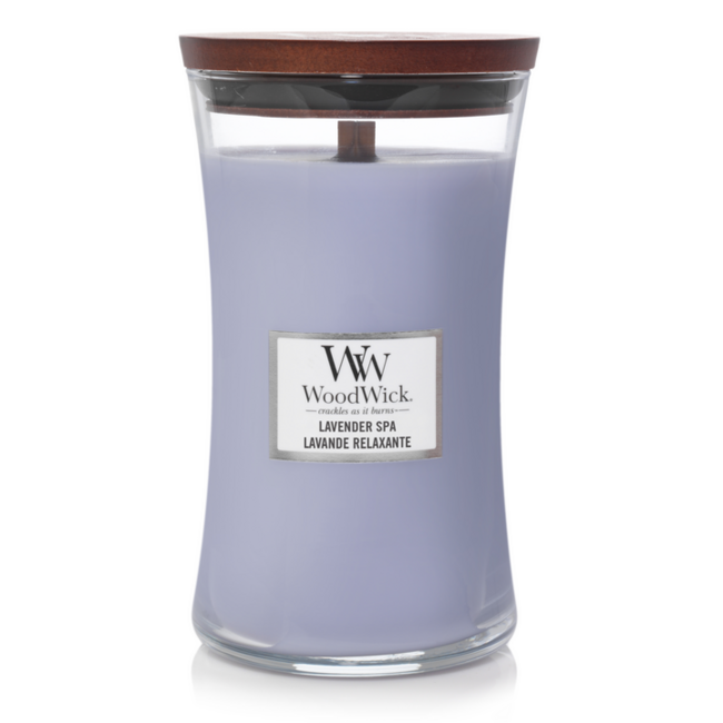Woodwick Lavender Spa Large Candle WoodWick© 130h.