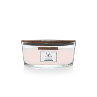 Woodwick Sheer Tuberose Ellipse WoodWick© HearthWick Flame© 50h