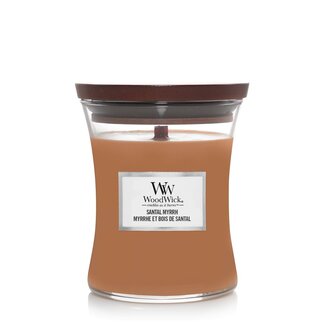 Woodwick Santal Myrrh Medium Candle WoodWick© 60h.