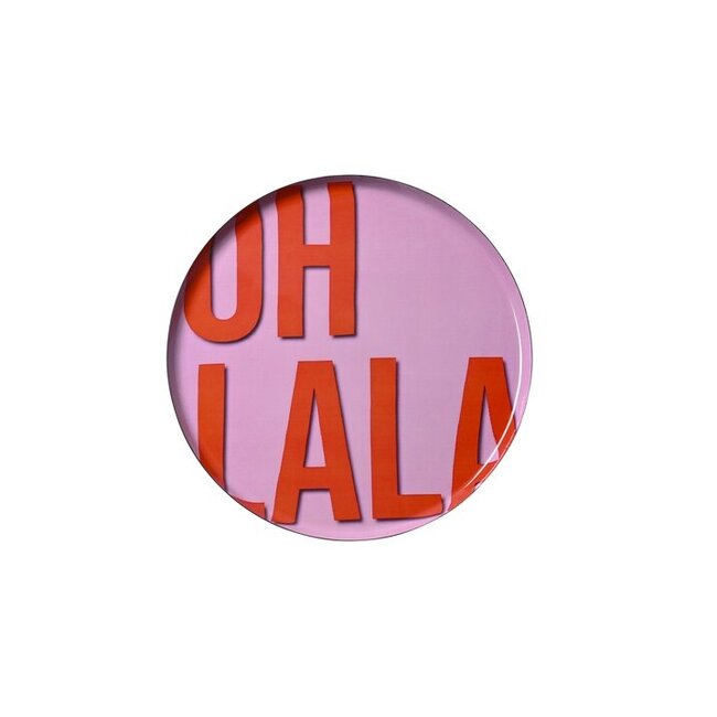 Love Tray M, Oh lala, round Pink