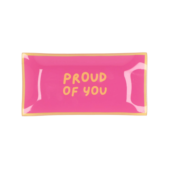Plate rectangle proud of you 20x10x2cm