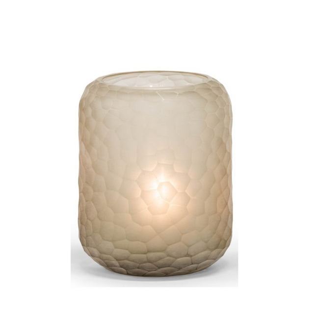 MD T-light holder L Ø14x17 cm – Light Smoke