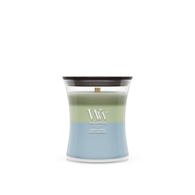 Woodwick Trilogy Verdant Woods Medium Candle WoodWick® 60h.
