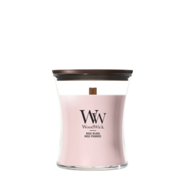 Woodwick Rose Blush Medium Candle WoodWick© 60h.