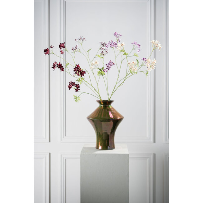 Silk-Ka GERANIUM TAK BOR/WIT 94 cm