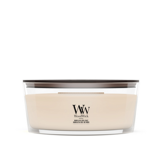 Woodwick Vanilla & Sea Salt Ellipse WoodWick® HearthWick Flame© 50h