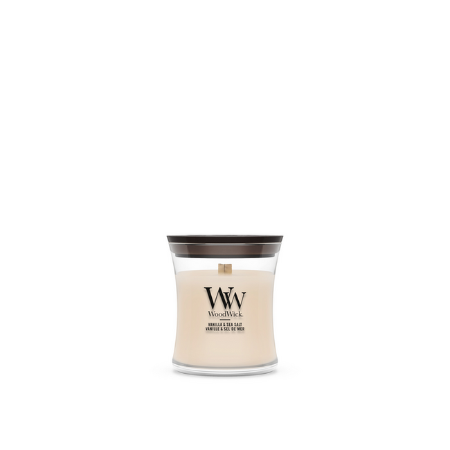 Woodwick Vanilla & Sea Salt Mini Candle WoodWick© 20h.