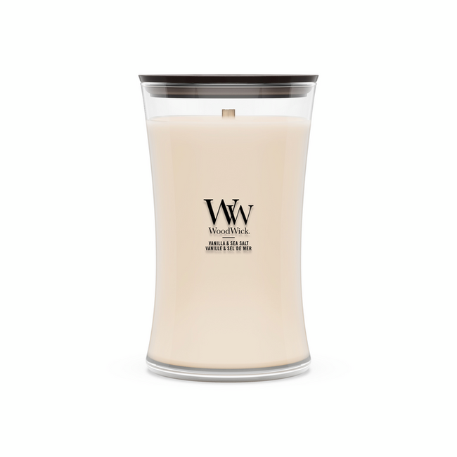 Woodwick Vanilla & Sea Salt Large Candle WoodWick© 130h.