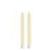 Deluxe Homeart Cream LED Dinner Candle 2 stuks Ø9.2,2 x 24 cm