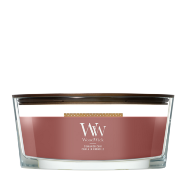 Woodwick Cinnamon Chai Ellipse WoodWick® HearthWick Flame© 50h