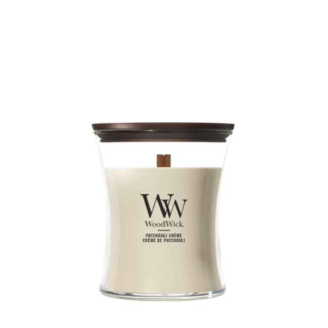 Woodwick Patchouli Créme Medium Candle WoodWick© 60h.