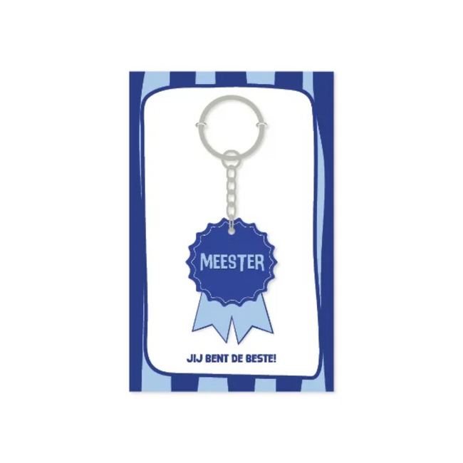 Sleutelhanger medaille - Meester