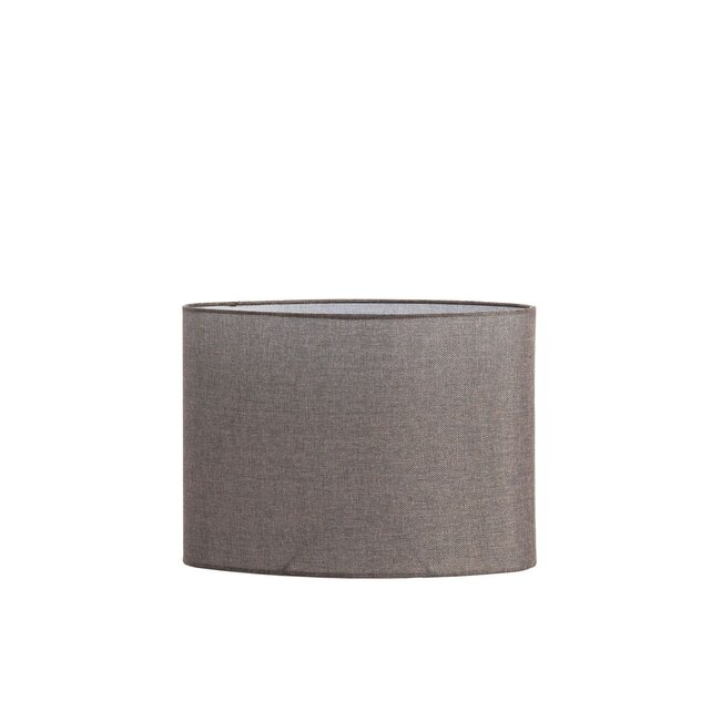 Light & Living Kap ovaal 38-17,5-28 cm BRANFO linnen donker bruin