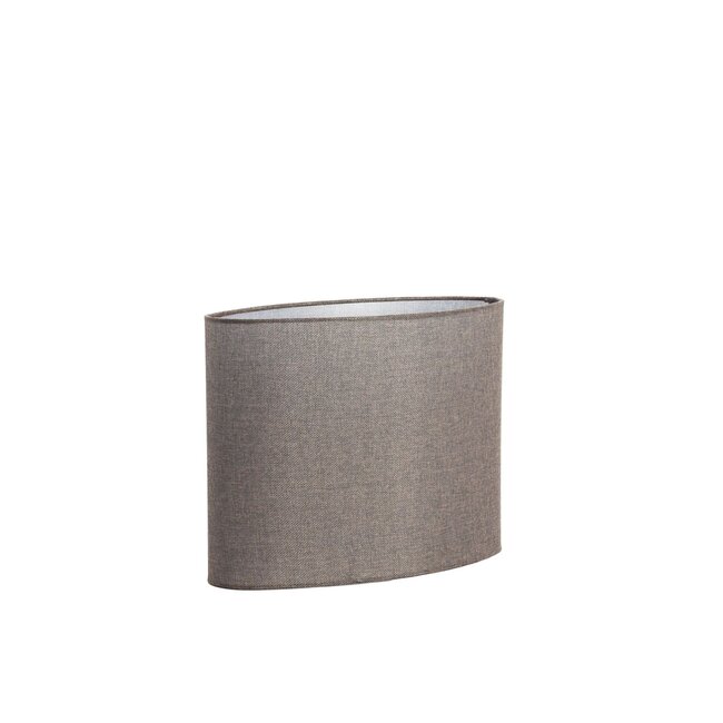 Light & Living Kap ovaal 38-17,5-28 cm BRANFO linnen donker bruin