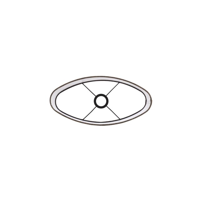 Light & Living Kap ovaal 38-17,5-28 cm BRANFO linnen donker bruin