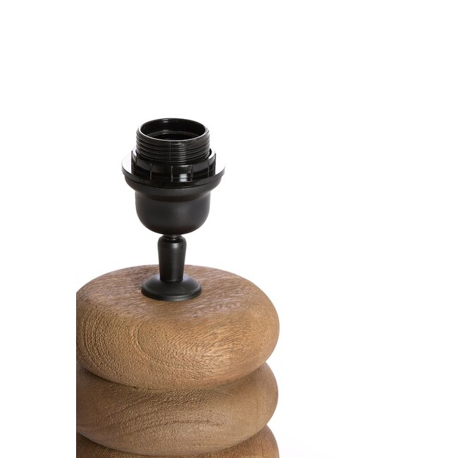 Light & Living Lampvoet Ø12x12 cm BUDONGO hout grijs donker-bruin