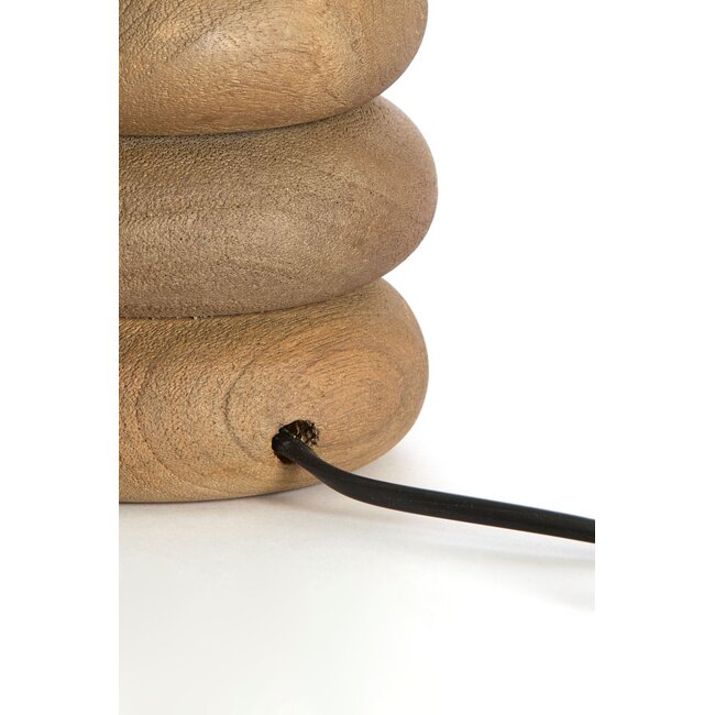 Light & Living Lampvoet Ø12x12 cm BUDONGO hout grijs donker-bruin