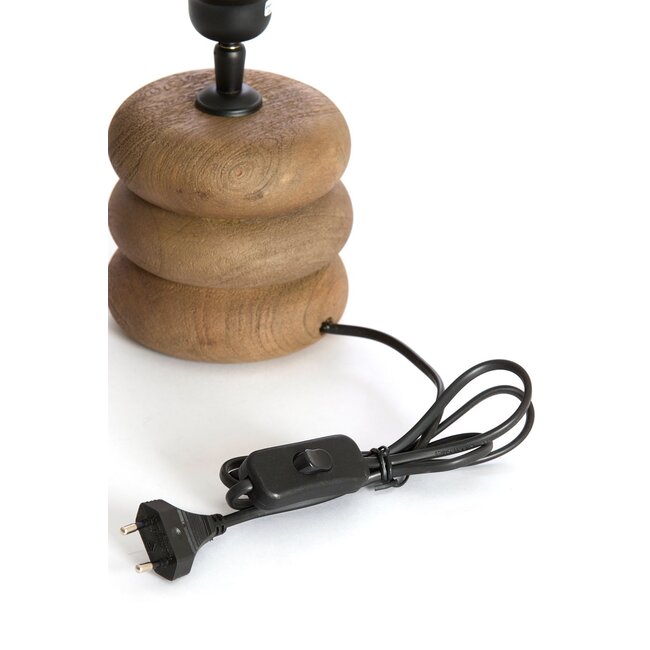 Light & Living Lampvoet Ø12x12 cm BUDONGO hout grijs donker-bruin