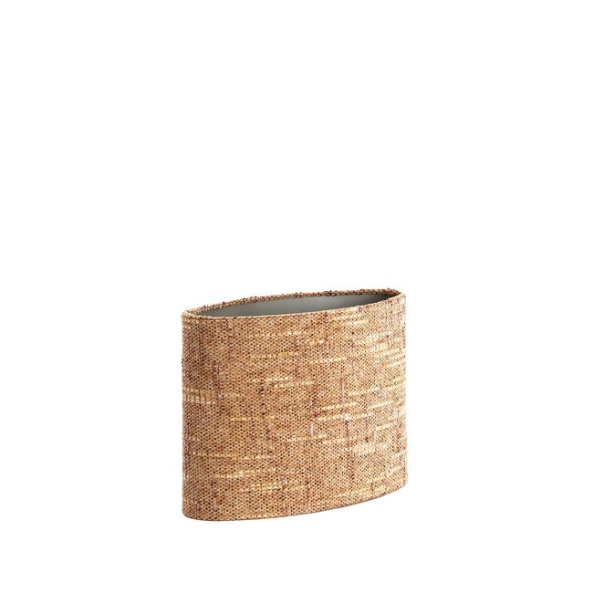 Light & Living Kap ovaal recht smal 38-17,5-28 cm OSIRE terra-bruin