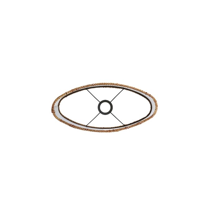 Light & Living Kap ovaal recht smal 38-17,5-28 cm OSIRE terra-bruin