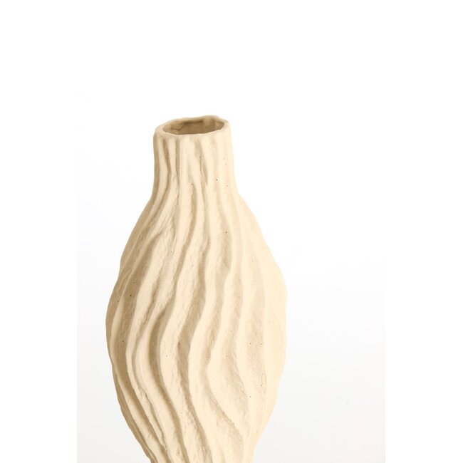 Light & Living Vaas deco 21,5x21x76 cm VANIA keramiek crème