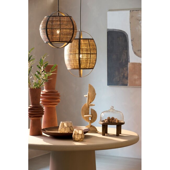 Light & Living Vaas Deco  Ø18X47,5 cm OLIVORA keramiek mat terra