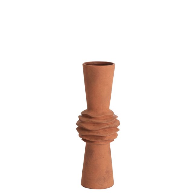 Light & Living Vaas Deco  Ø21x60 cm OLIVORA keramiek terra