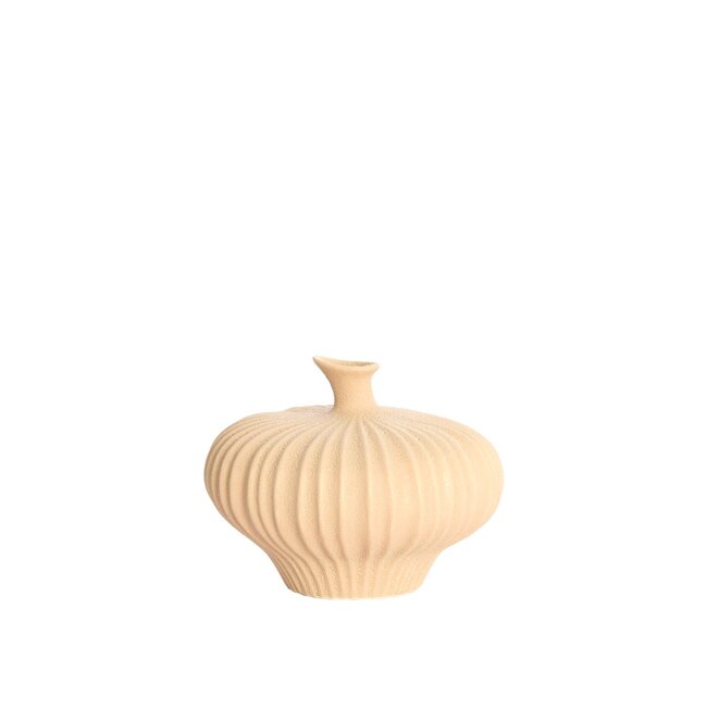 Light & Living Vaas deco 23x22,5x18 cm NEVANO mat perzik