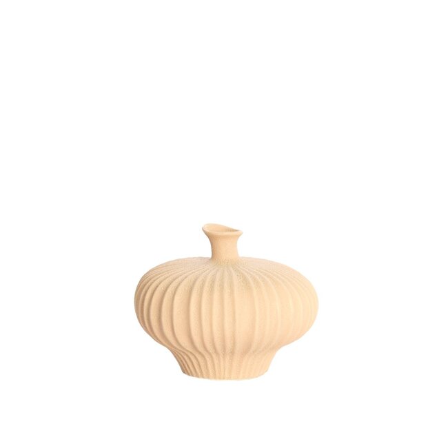 Light & Living Vaas deco 23x22,5x18 cm NEVANO mat perzik