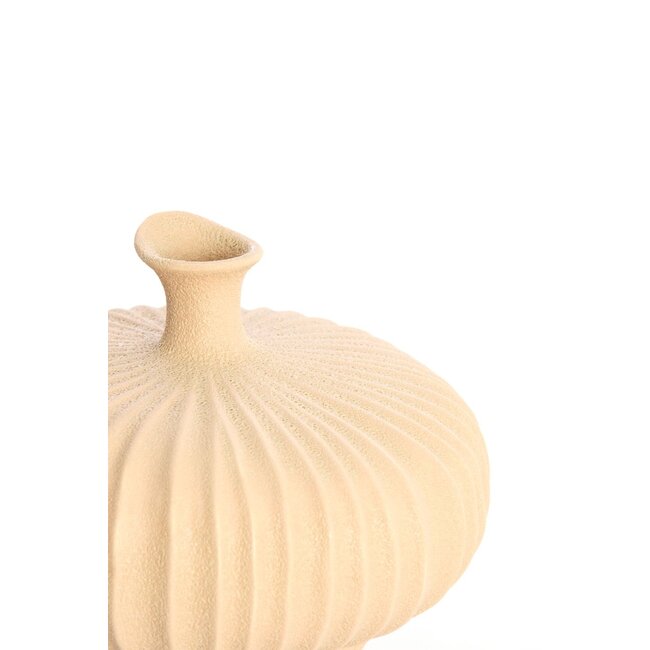 Light & Living Vaas deco 23x22,5x18 cm NEVANO mat perzik