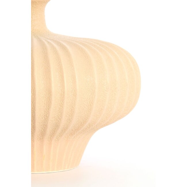 Light & Living Vaas deco 23x22,5x18 cm NEVANO mat perzik