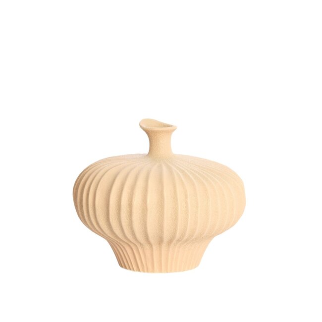 Light & Living Vaas deco 31x29,5x25,5 cm NEVANO mat perzik