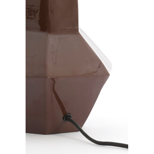 Light & Living Lampvoet Ø19x30 cm CALIRA donker bruin