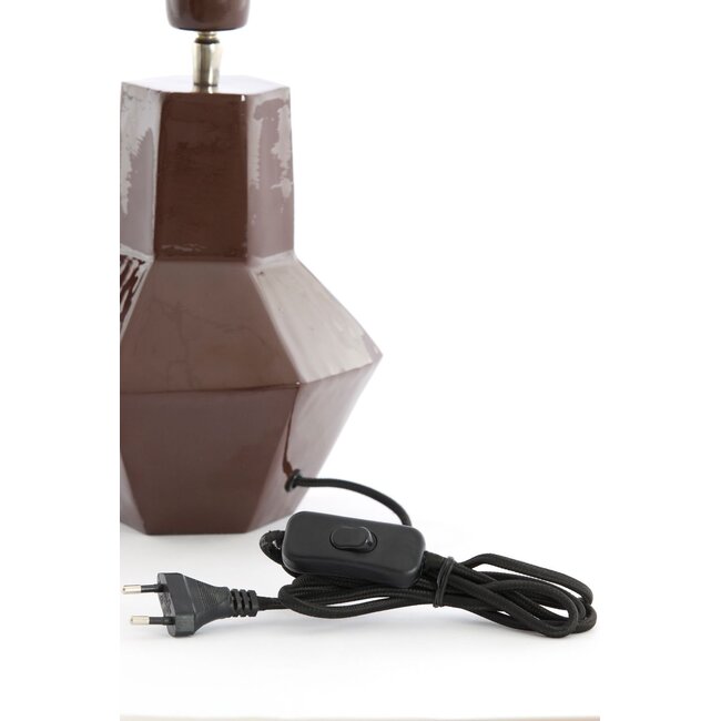 Light & Living Lampvoet Ø19x30 cm CALIRA donker bruin