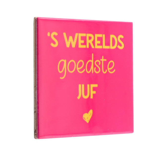 Tegeltje goedste juf