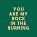 Tegeltje rock in the burning