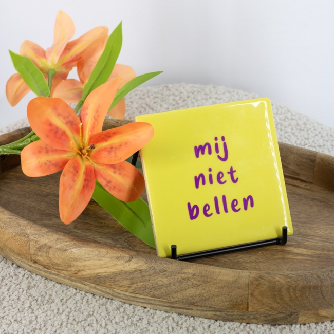 Tegeltje mij niet bellen