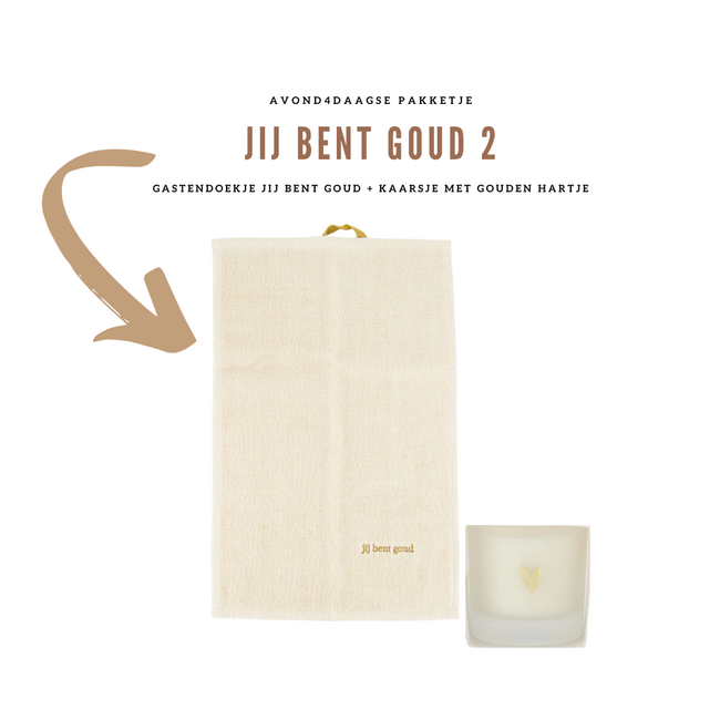 Zusss Pakketje “Jij bent goud”+ kaarsje
