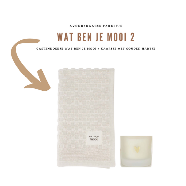 Zusss Pakketje “Wat ben je mooi” + kaarsje