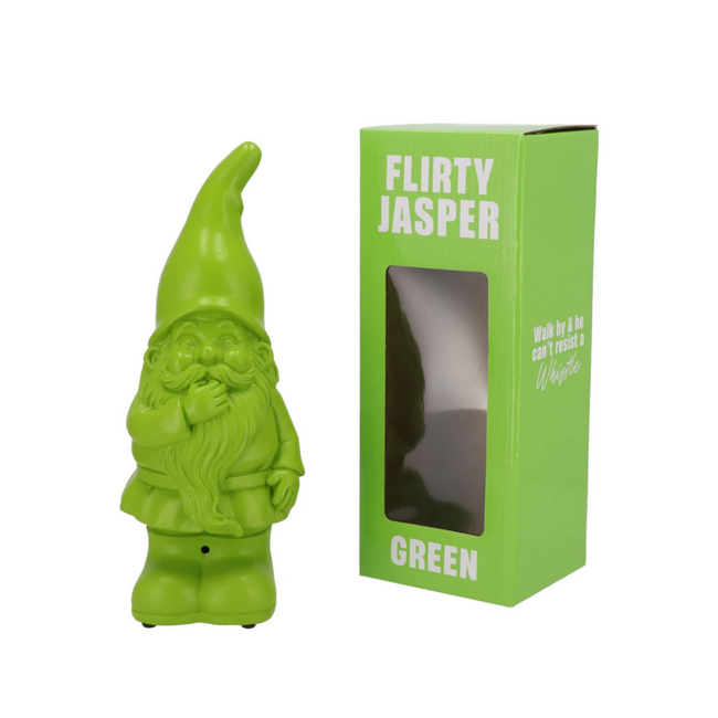Tuinkabouter 'Flirty Jasper' Green met Sensor & Geluid